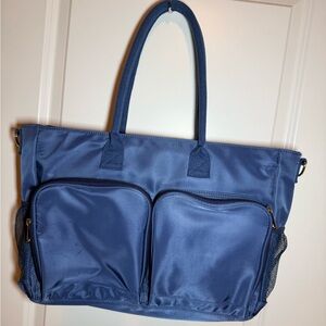 Erin Condren Carryall Compartment Navy Blue Tote Bag